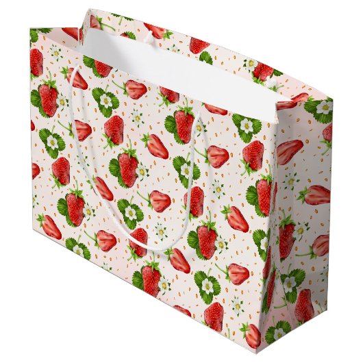 Aardbeivrucht Groot Cadeauzakje (Achterkant Gekanteld)