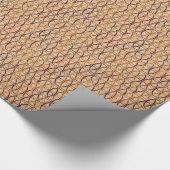 Aardbekkens - bruin en kamelbruin cadeaupapier (Hoek)