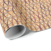 Aardbekkens - bruin en kamelbruin cadeaupapier (Rol Hoek)