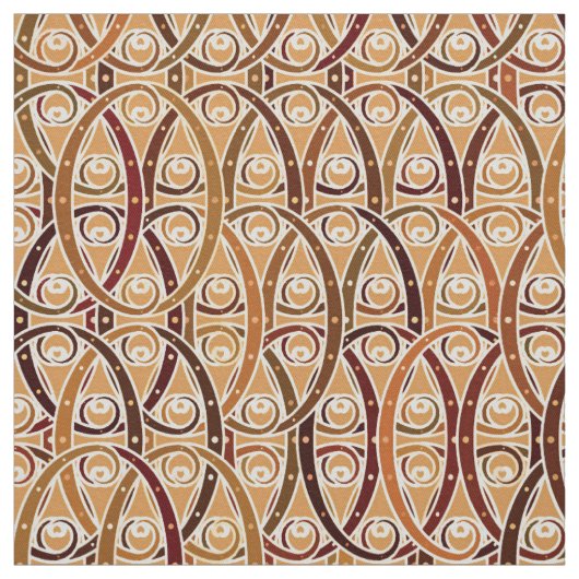 Aardbekkens - bruin en kamelbruin stof (Swatch)