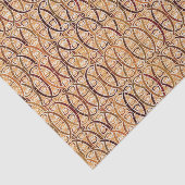 Aardbekkens - bruin en kamelbruin tissuepapier (Detail)