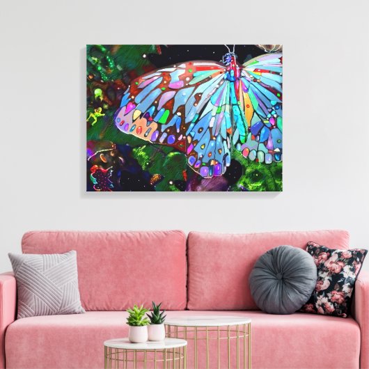 Aardbekkens Canvas Afdruk (Insitu (Woonkamer))