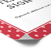 Aardbes Berry Sweet | Aangepaste tekst verjaardag Poster (Hoek)