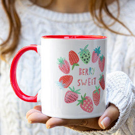 Aardbes Cute Berry Sweet Mok