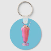 Aardbes Milkshake Sleutelhanger (Voorkant)