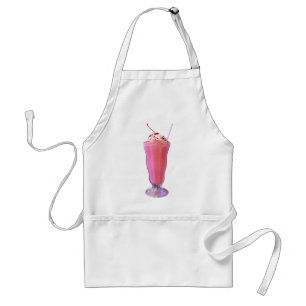 Aardbes Milkshake Standaard Schort