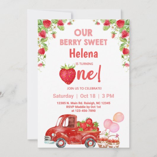 Aardbessen zijn een uitnodiging voor het vieren va (Voorkant)