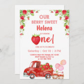 Aardbessen zijn een uitnodiging voor het vieren va (Voorkant / Achterkant)