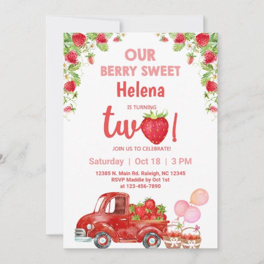 Aardbessen zijn een uitnodiging voor het vieren va (Voorkant)