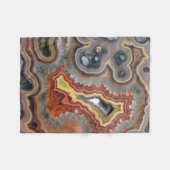 Aardbeukte Agate Crystal Fleece Blanket Deken (Voorkant (Horizontaal))