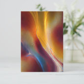 Aardbevende Abstracte stroom Kaart (Staand voorkant)