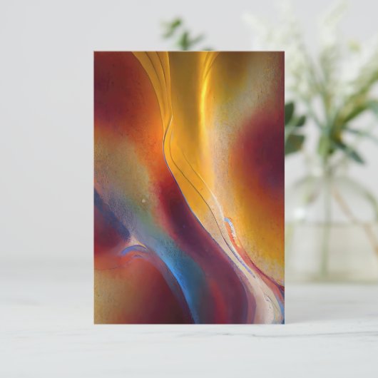 Aardbevende Abstracte stroom Kaart (Staand voorkant)