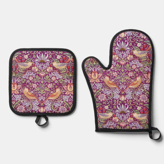 Aardbevenvanger, William Morris Ovenwant & Pannenlap Set (Voorkant)