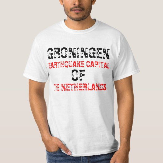 Aardbeving Groningen T-shirt (Voorkant)