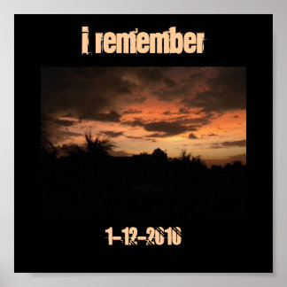 Aardbeving Haïti Poster