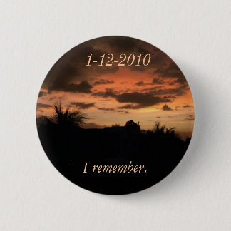 Aardbeving Haïti Ronde Button 5,7 Cm