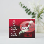 Aardbeving Japan - Help Japan Briefkaart (Staand voorkant)