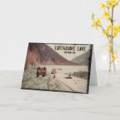 Aardbeving Lake Montana 1961 Wenskaart Kaart (Gele Bloem)