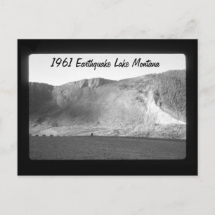 Aardbeving Lake Slide Aftermath Montana Briefkaart