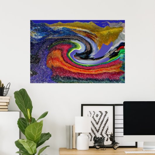 Aardbeving Poster (Thuiskantoor)