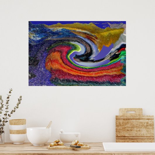 Aardbeving Poster (Keuken)