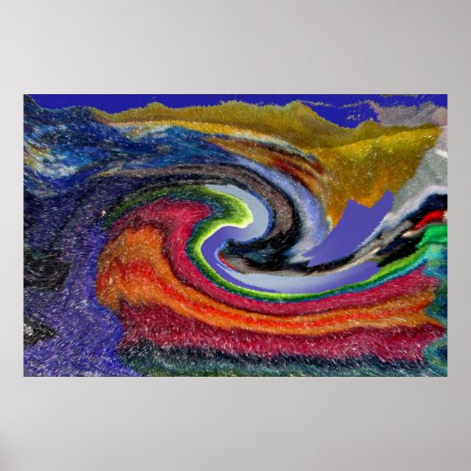 Aardbeving Poster (Voorkant)