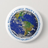 AARDBEVING RONDE BUTTON 7,6 CM (Voorkant)