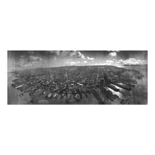 Aardbeving San Francisco Ruins of Panorama van 190 Foto Afdruk