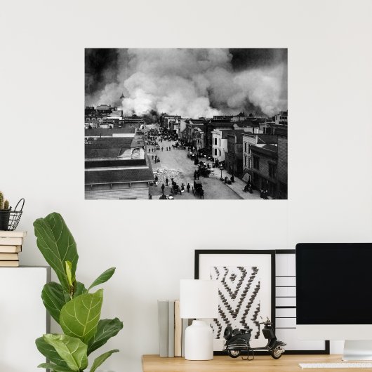 Aardbeving San Francisco van 1906 Poster (Thuiskantoor)