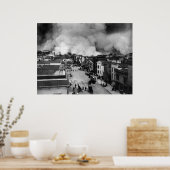 Aardbeving San Francisco van 1906 Poster (Keuken)