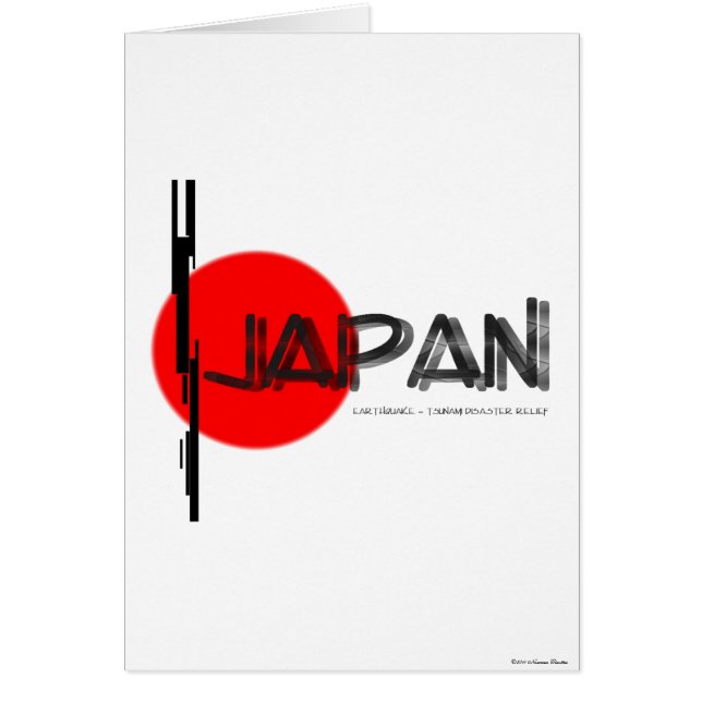 Aardbeving-tsunami Kaart voor noodhulp bij rampen (Voorkant)