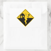 Aardbeving waarschuwing Merchandise en kleding Rechthoekige Sticker (Tas)