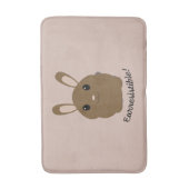 Aardbevingbare Bunny Badmat (Voorkant Verticaal)
