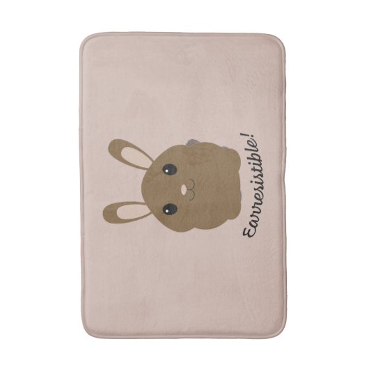 Aardbevingbare Bunny Badmat (Voorkant Verticaal)