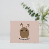 Aardbevingbare Bunny Briefkaart (Staand voorkant)