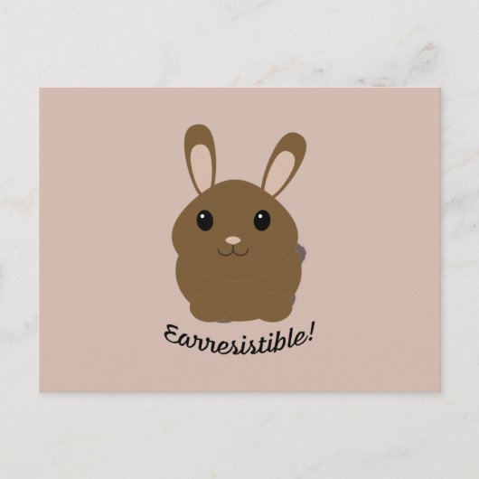 Aardbevingbare Bunny Briefkaart (Voorkant)