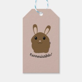 Aardbevingbare Bunny Cadeaulabel