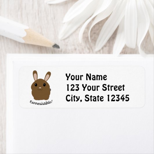 Aardbevingbare Bunny Etiket (Insitu)