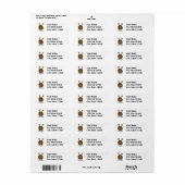 Aardbevingbare Bunny Etiket (Full Sheet)