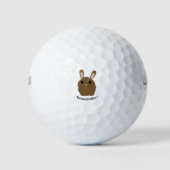 Aardbevingbare Bunny Golfballen (Voorkant)