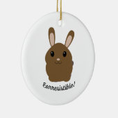 Aardbevingbare Bunny Keramisch Ornament (Rechts)
