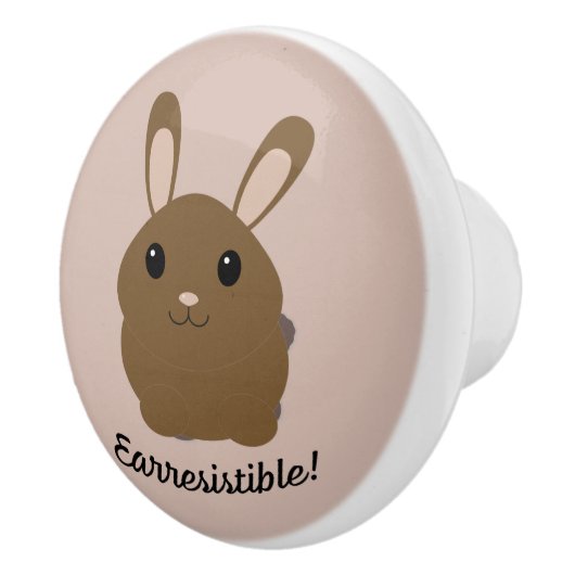 Aardbevingbare Bunny Keramische Knop (Rechts)