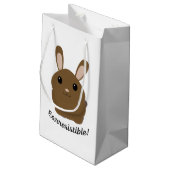 Aardbevingbare Bunny Klein Cadeauzakje (Achterkant Gekanteld)