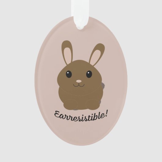 Aardbevingbare Bunny Ornament (voorkant)