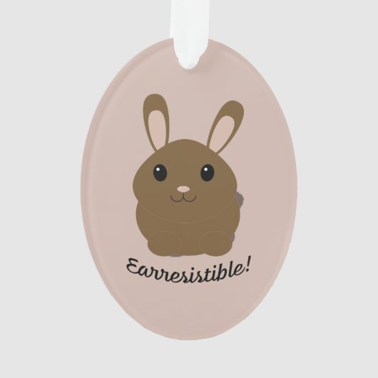 Aardbevingbare Bunny Ornament (achterkant)