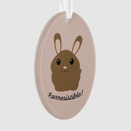 Aardbevingbare Bunny Ornament (voorkant)