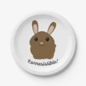 Aardbevingbare Bunny Papieren Bordje (Voorkant)
