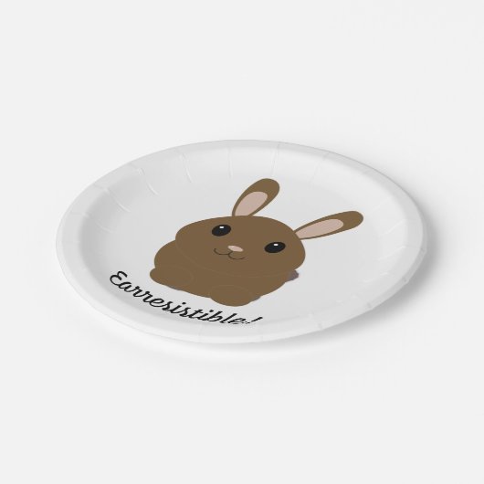 Aardbevingbare Bunny Papieren Bordje (Gekanteld)