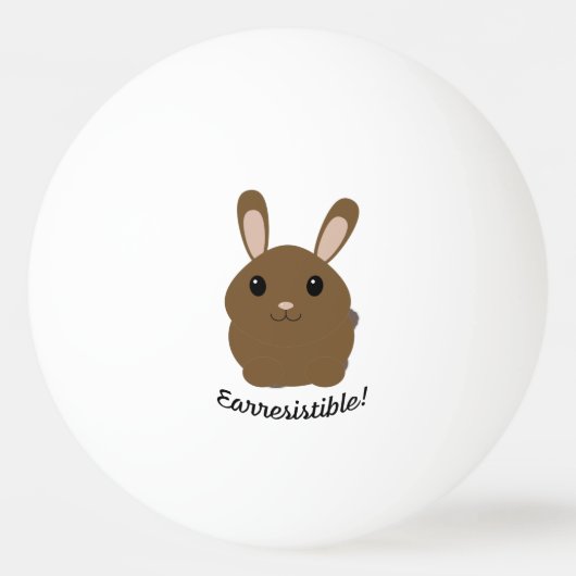 Aardbevingbare Bunny Pingpongbal (Voorkant)
