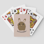 Aardbevingbare Bunny Pokerkaarten (Achterkant)